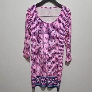 Lilly Pulitzer Pink and Purple Geometric Dress